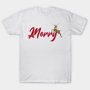 Merry Christmas Reindeer T-Shirt